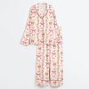 Preppy Bunny Easter Pink Satin Pajama Set 3