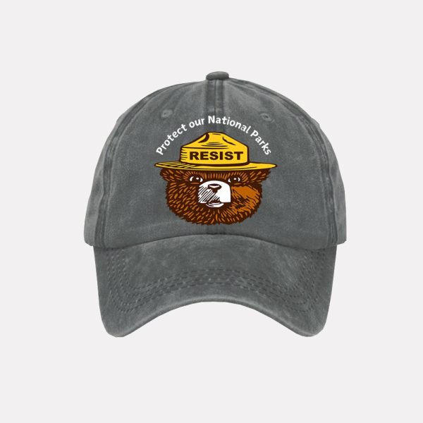 Protect Our National Parks Resist Print Baseball Cap 3