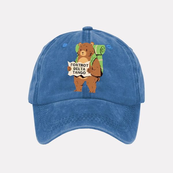 Resist Bear Foxtrot Delta Tango Print Hat 2