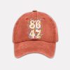 Retro Flowers 86 47 Print Baseball Cap