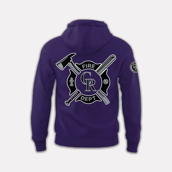 Rockies x Firefighter Appreciation Night 2025 Hoodie 3