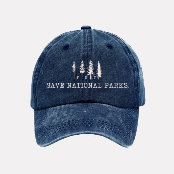 Save The National Parks FDT Print Baseball Cap