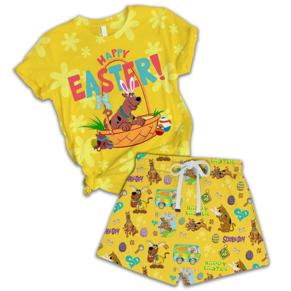 Scooby-Doo Happy Easter Shirt And Short Pajama Set