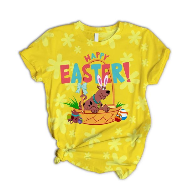 Scooby Doo Happy Easter Shirt And Short Pajama Set 2