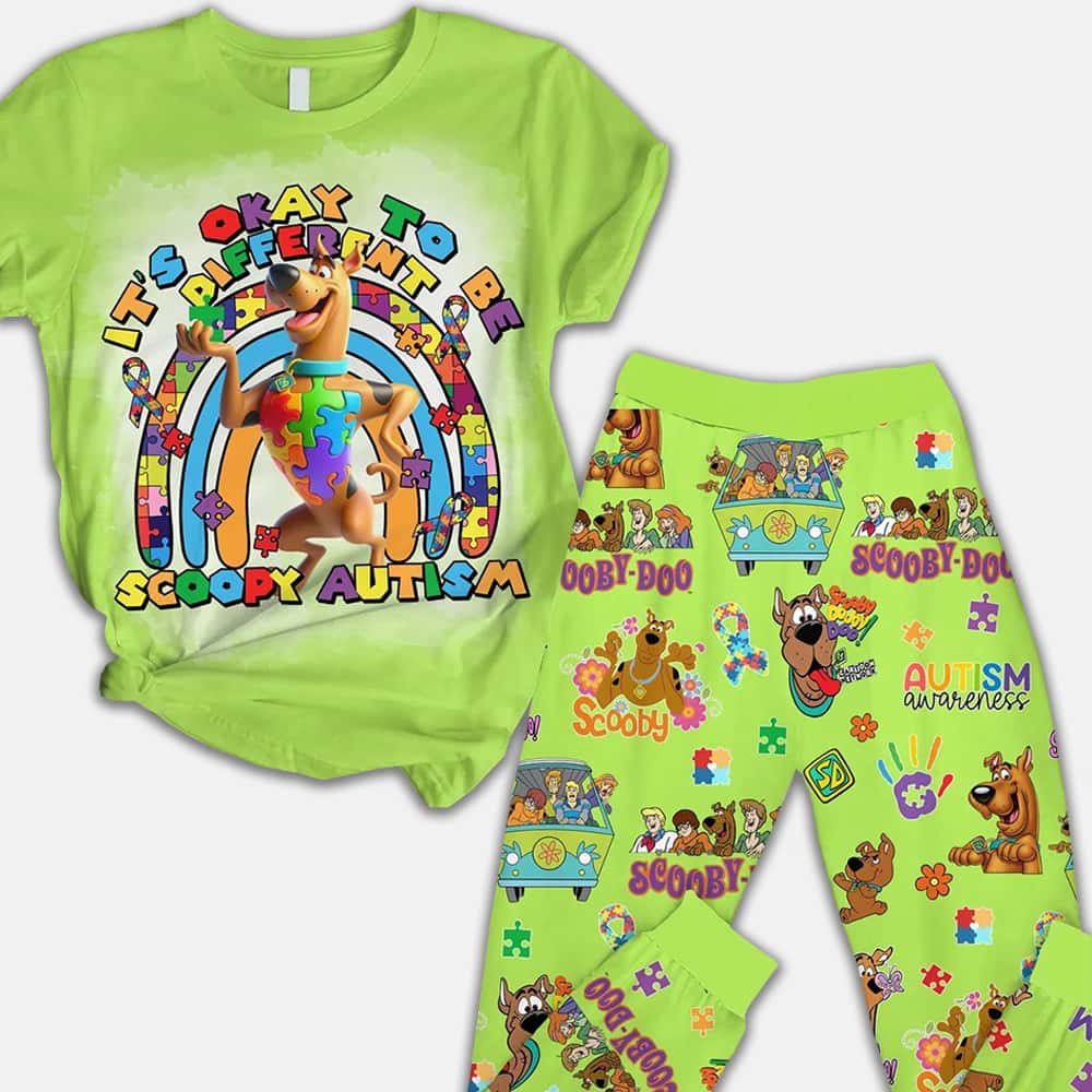 Scooby-doo Autism Awareness Pajama Set Scooby-doo Autism Awareness Pajama Set