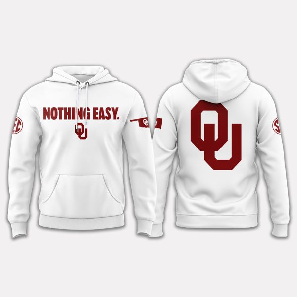 Sooners 2025 Nothing Easy Hoodie