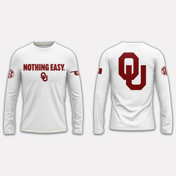 Sooners 2025 Nothing Easy Hoodie 2