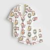 The Lord Is My Shepherd Happy Easter Christian Print Satin Pajama Set