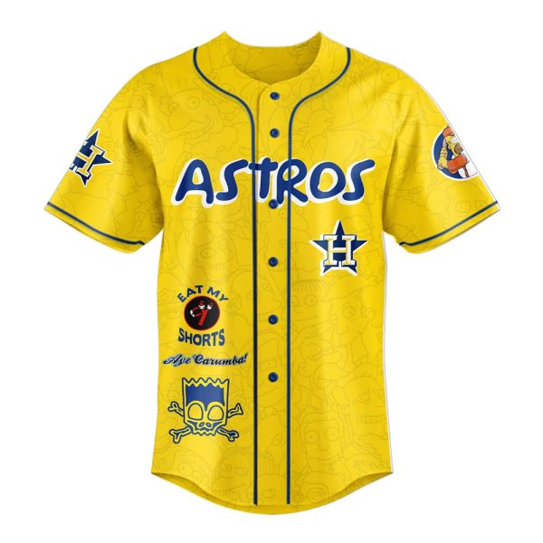 The Simpsons x Astros 2025 Baseball Jersey 2