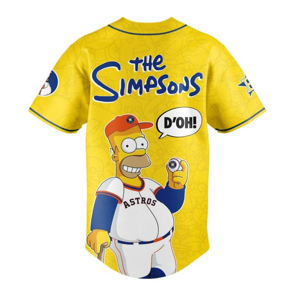 The Simpsons x Astros 2025 Baseball Jersey 3