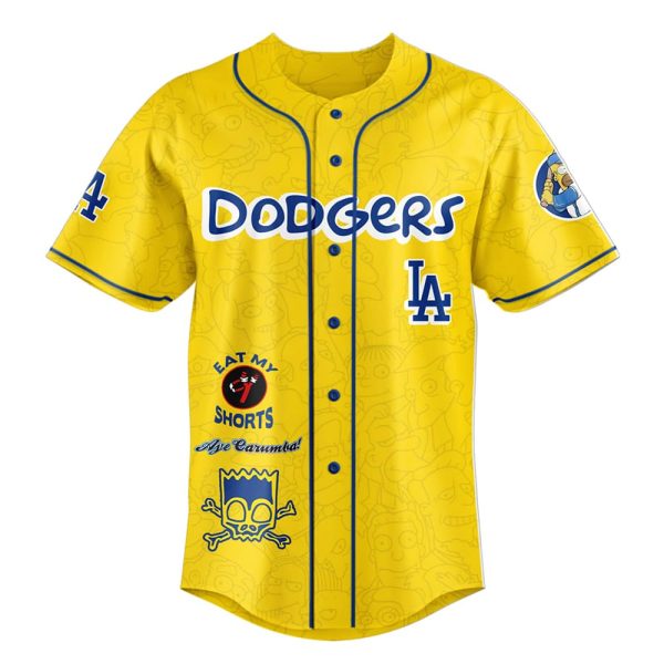 The Simpsons x Dodgers 2025 Baseball Jersey 2