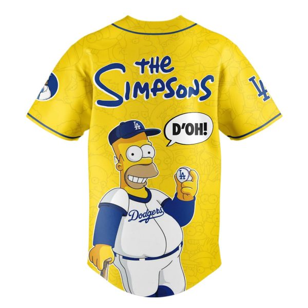 The Simpsons x Dodgers 2025 Baseball Jersey 3
