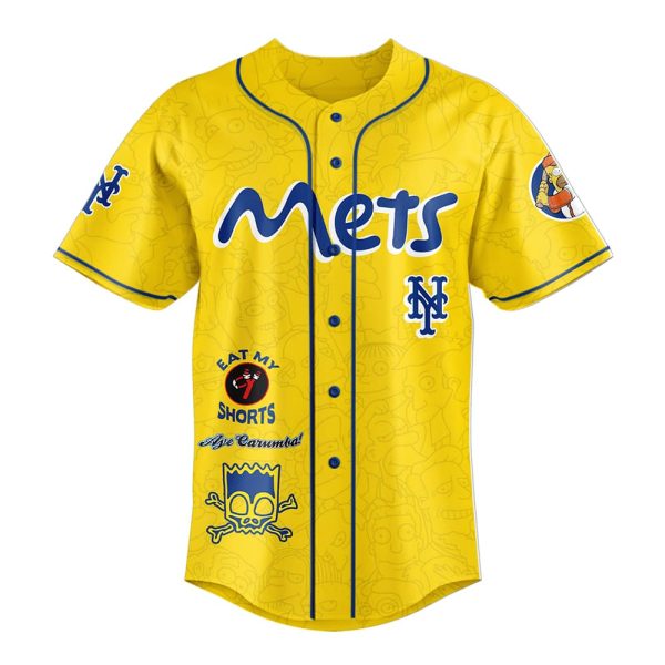 The Simpsons x NY Mets 2025 Baseball Jersey 2