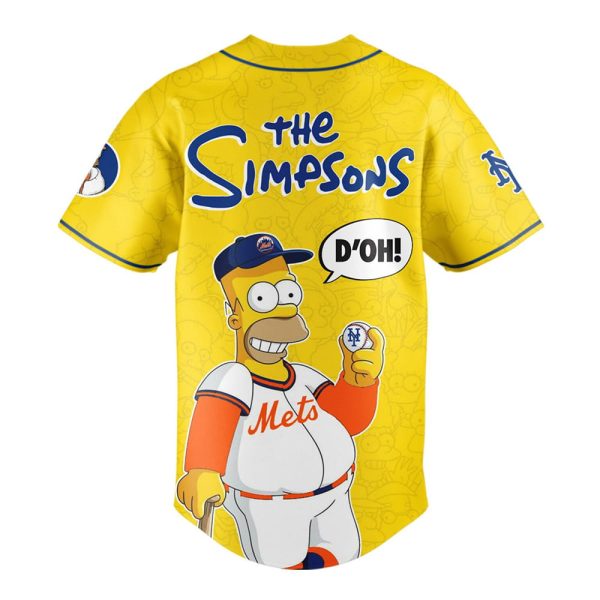 The Simpsons x NY Mets 2025 Baseball Jersey 3