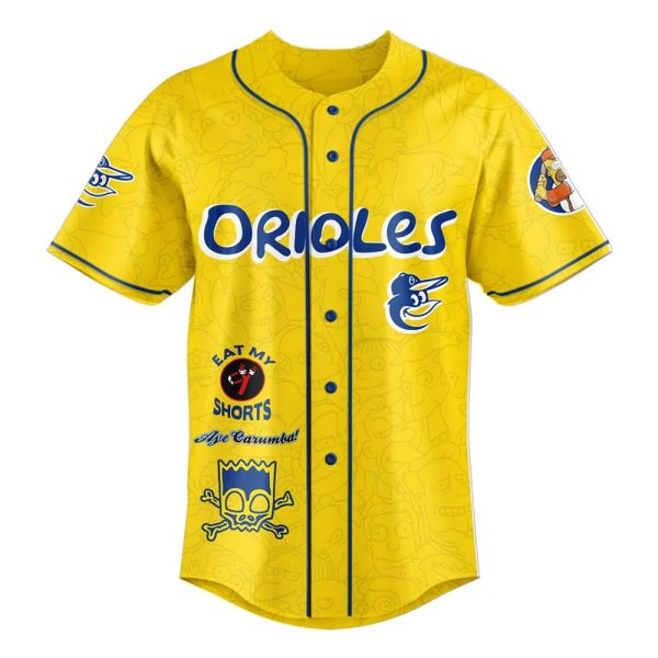 The Simpsons x Orioles 2025 Baseball Jersey 2