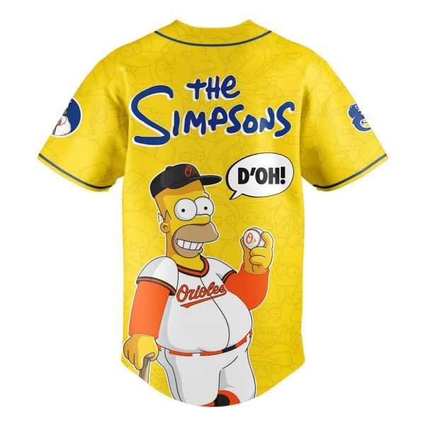The Simpsons x Orioles 2025 Baseball Jersey 3