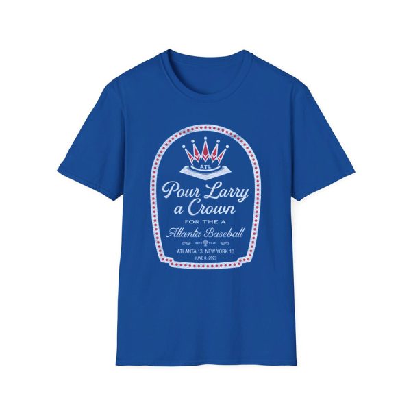 Tom Glavine Pour Larry A Crown For The A Atlanta Baseball Shirt
