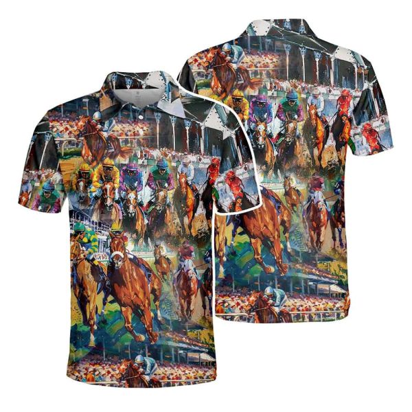 Vintage Horse Racing Polo Shirt