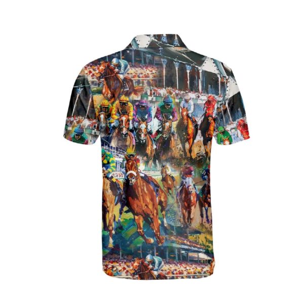 Vintage Horse Racing Polo Shirt 3