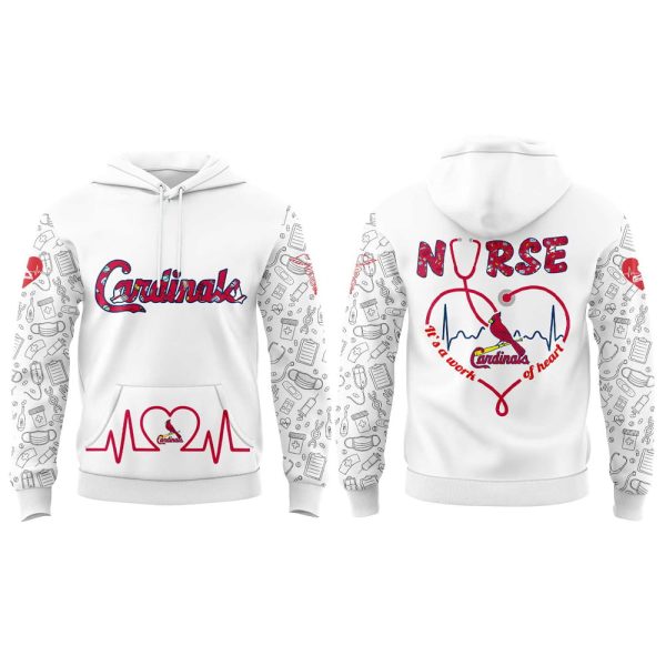 2025 Cardinals Nurses Appreciation Hoodie Joggers Cap