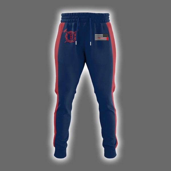 2025 Dodgers Firefighter Appreciation Day Hoodie Joggers Cap 3
