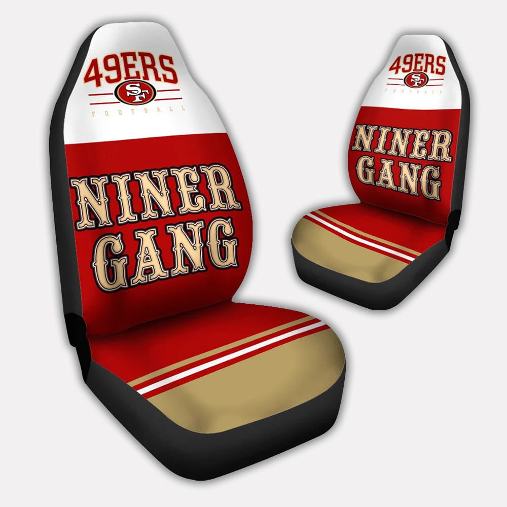 49ers Niner Gang Football Car Seat Cover 49ers Niner Gang Football Car Seat Cover