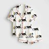 A Little Gay Cat Friend Pride Month LGBT Pride Print Satin Pajama Set