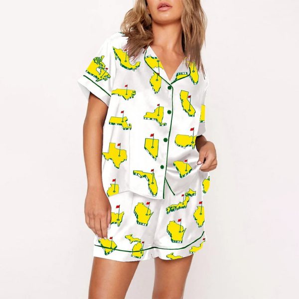 All Masters Style Golf Print Pajama Set 2