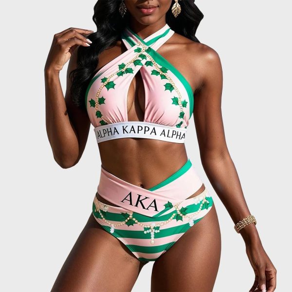 Alpha Kappa Alpha Summer Crossover Bikini Suit Set