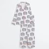 America Friendship Bracelet Girly 4th Of July 1776 Preppy USA Independence Day Coquette Satin Pajama Set 3