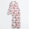American Flag Coquette Bow 4th Of July USA Patriotic Print Satin Pajama Set 3
