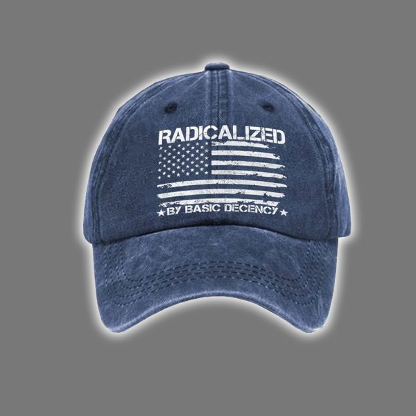 American Flag Radicalized By Basic Decency Hat 2