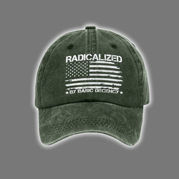 American Flag Radicalized By Basic Decency Hat 3