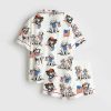 American Pride Pooch Western Patriotic Dog 4th Of July Print Satin Pajama Set 2