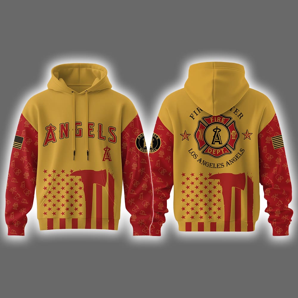 Angels Firefighter Appreciation Night Hoodie 2025 Angels Firefighter Appreciation Night Hoodie 2025