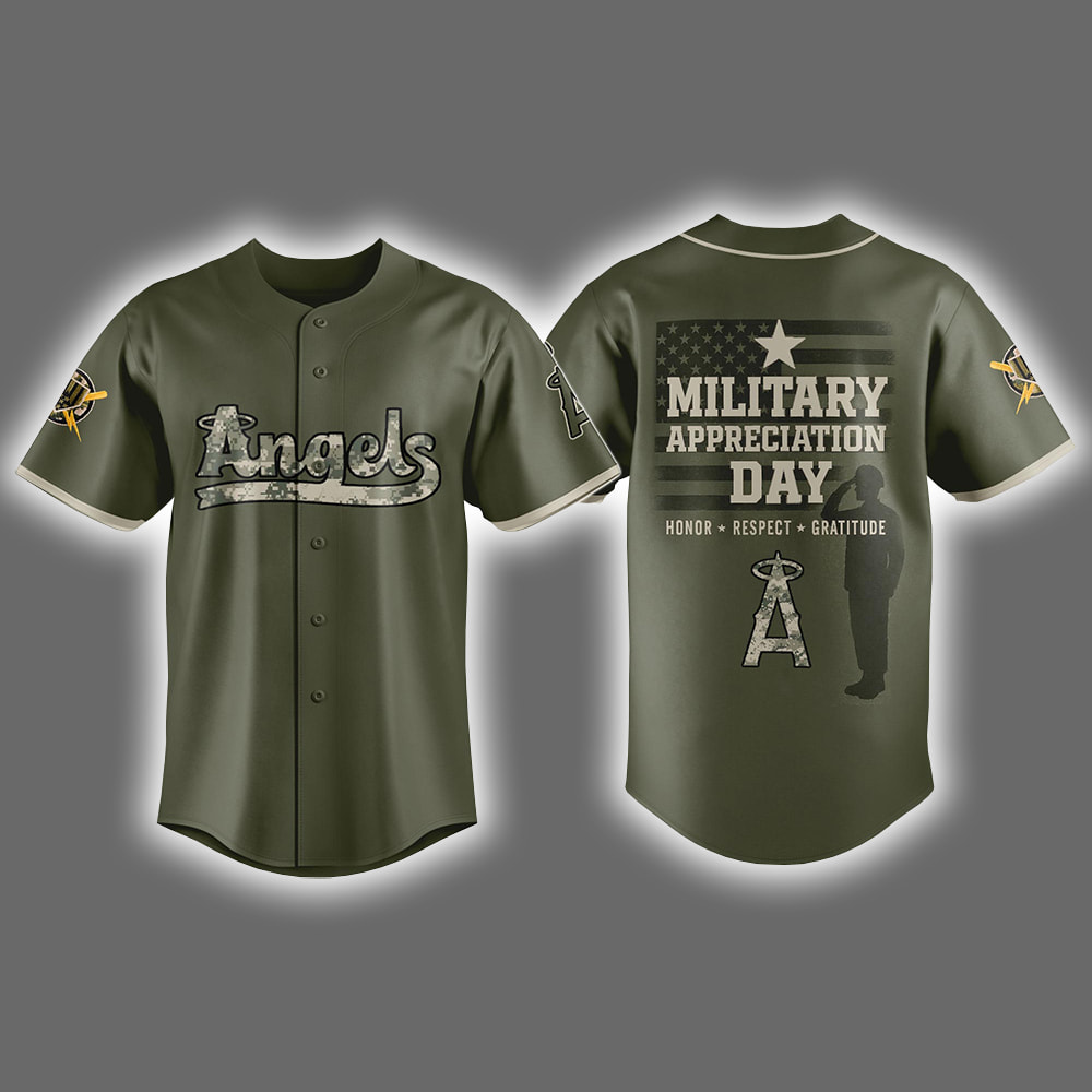 Angels National Military Appreciation Day Jersey 2025 Angels National Military Appreciation Day Jersey 2025