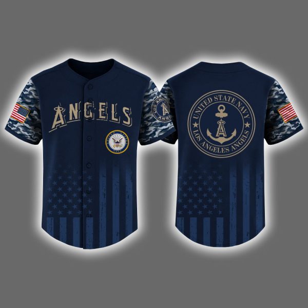 Angels US Navy Appreciation Night 2025 Baseball Jersey