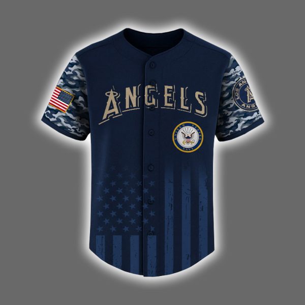 Angels US Navy Appreciation Night 2025 Baseball Jersey 2