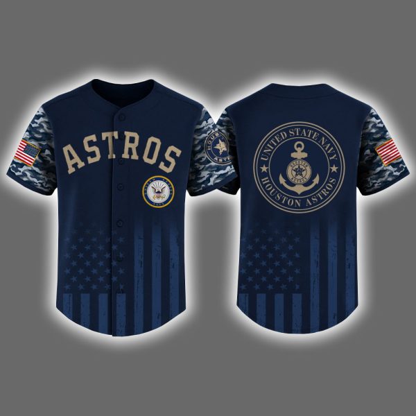 Astros US Navy Appreciation Night 2025 Baseball Jersey