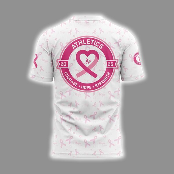 Athletics Breast Cancer Awareness Night 2025 Shirt 3