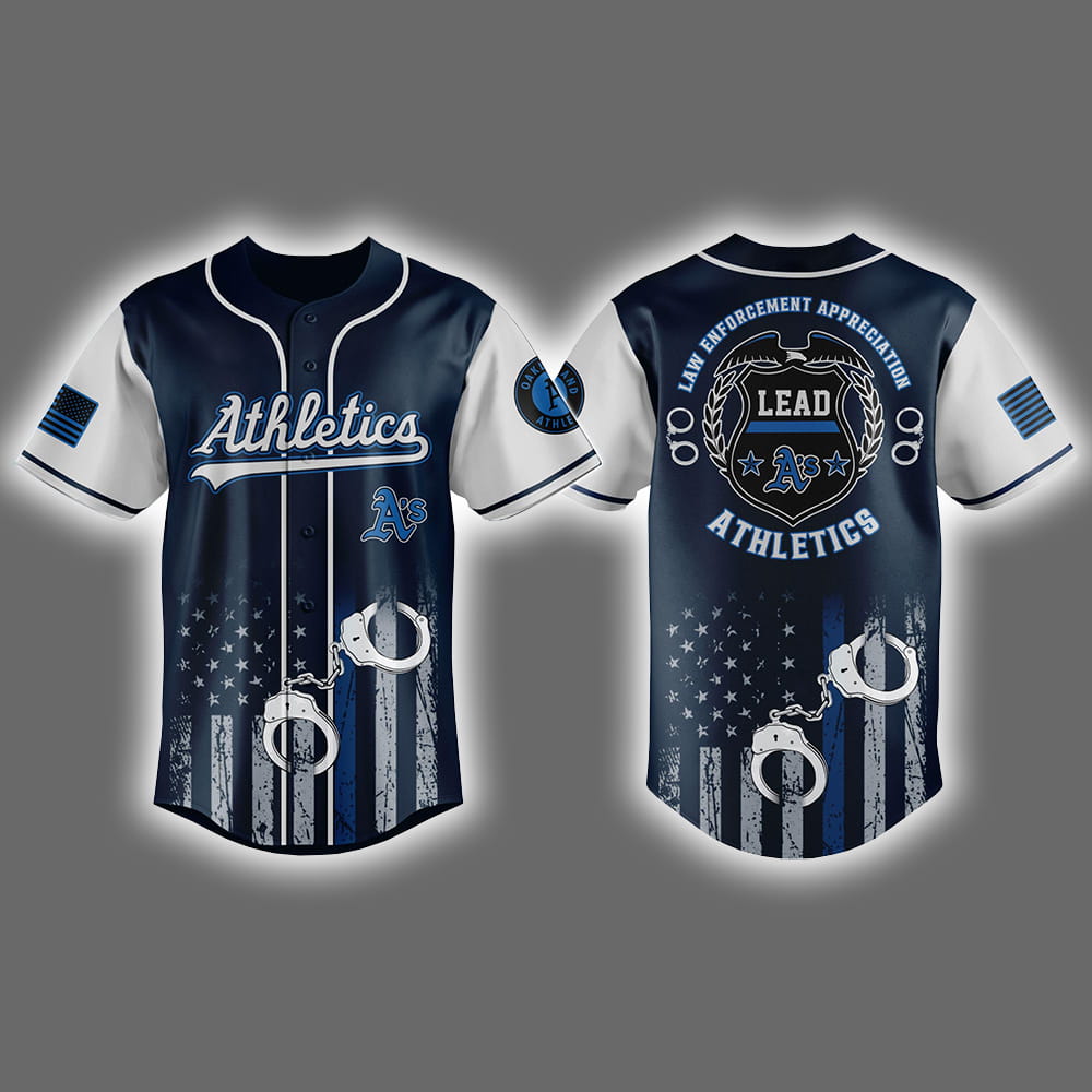 Athletics Law Enforcement Appreciation Day Jersey 2025 Athletics Law Enforcement Appreciation Day Jersey 2025