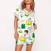 Augusta Masters Golf Tournament Print Pajama Set 2