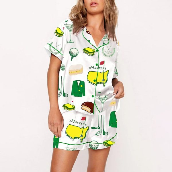 Augusta Masters Golf Tournament Print Pajama Set 2