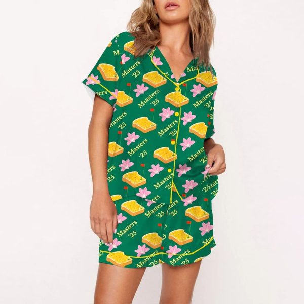 Augusta Tournament 2025 Golf Lover Print Pajama Set 2