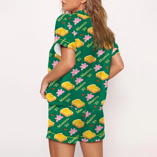 Augusta Tournament 2025 Golf Lover Print Pajama Set 3