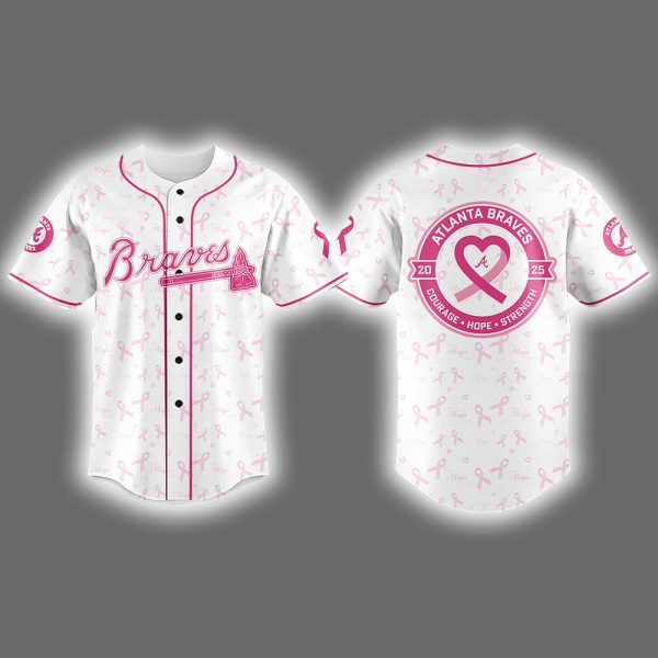 Braves Breast Cancer Awareness Night 2025 Jersey 2