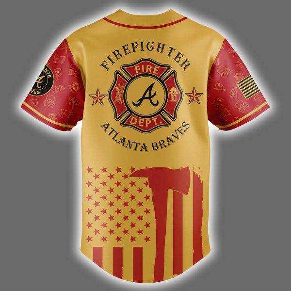Braves Firefighter Appreciation Night Jersey 2025 3