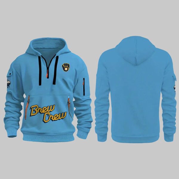 Brewers City Connect Quarter Zip Hoodie