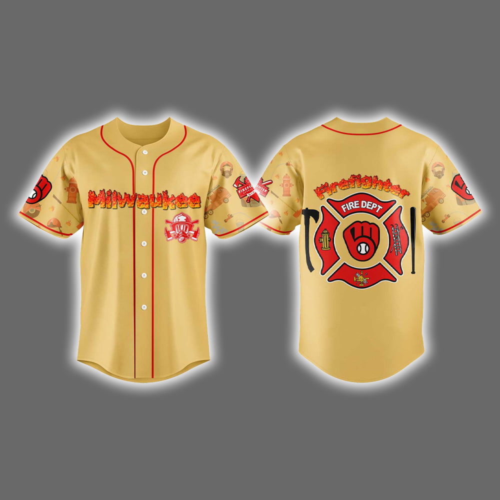 Brewers Firefighter Appreciation Jersey 2025 Brewers Firefighter Appreciation Jersey 2025