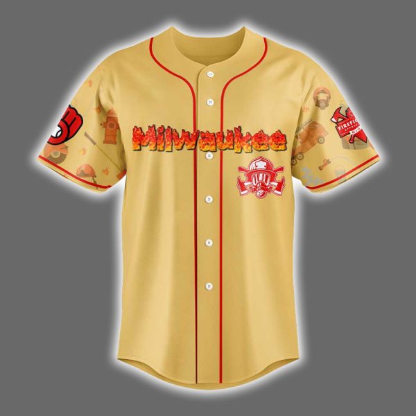 Brewers Firefighter Appreciation Jersey 2025 2